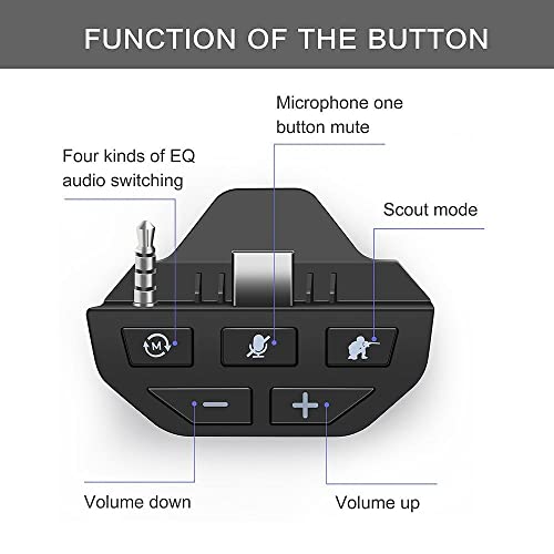 SZAMBIT Sound Enhancer para Xbox One Controller com adaptador de fone de ouvido de 3,5 mm para conve