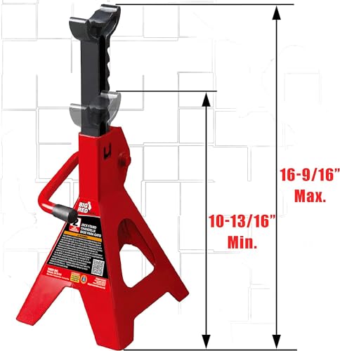 Big Red AT42002R-3 Torin Jack Stands (1 Pair): Exceptional Use thumb #1