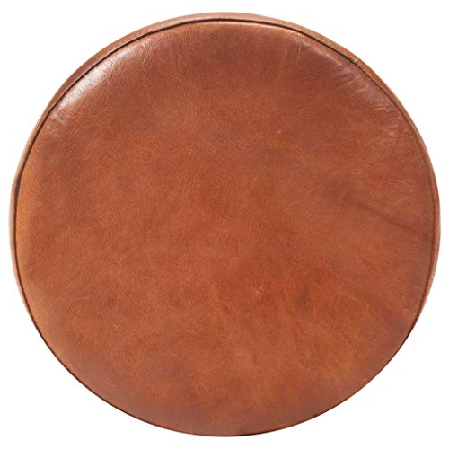 Tabourets de bar en cuir véritable et métal au design noble avec dossier - 4