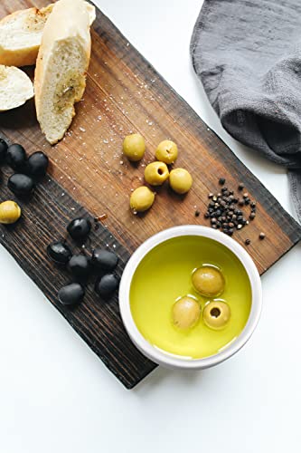 Iconikal Round Ceramic Dipping Oil Dish Or Planter Saucer, White, 4-Inch Diameter, 4-Pack #TOP1