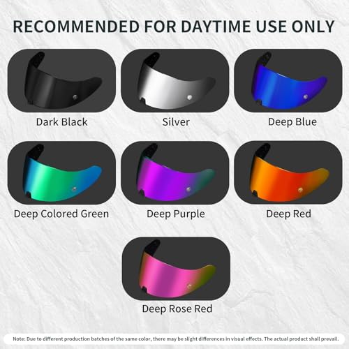 Image of PSLER Shatterproof Motorcycle Helmet Visor for R420,Purple