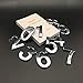 HopeWan Mailbox Numbers Chrome Plated, Door Number Stickers for House Office Room Doors, Raised 3D Style, Silver Shiny.(2.75