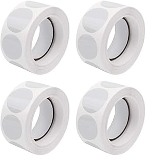 FANTESI 2000 Pieces Clear Retail Package Seals, 25mm Clear Seal Labels Adhesive Stickers Transparent Round Envelope Stickers Clear Circle Labels for Envelopes, Box and Gift Packaging