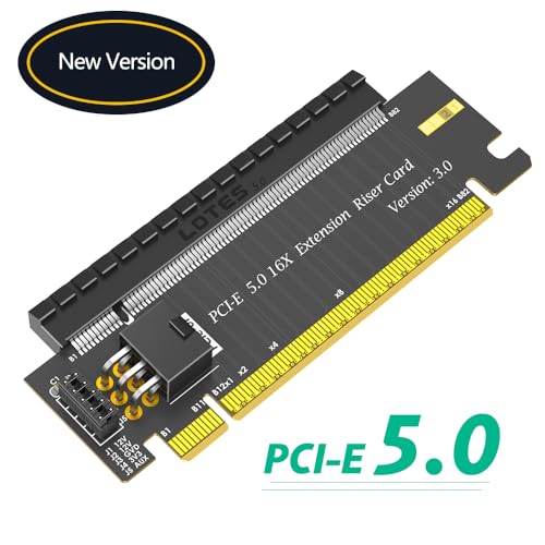 Conector PCI-E 5.0 16X a X16 de 180 grados extensor con alimentación ATX de 6 pines para GPU 2