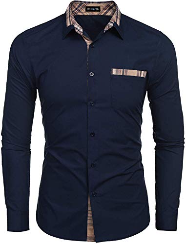 Image of DEELMO Men's Solid Regular Fit Shirt