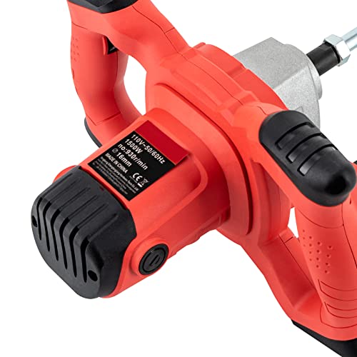 Concrete Mixers Professional Mixer Stirring Tool 1500W Electric Concrete Cement Mortar Mixer 6 Speeds Dual High Low Gear Speed Paint Cement Grout Mixer