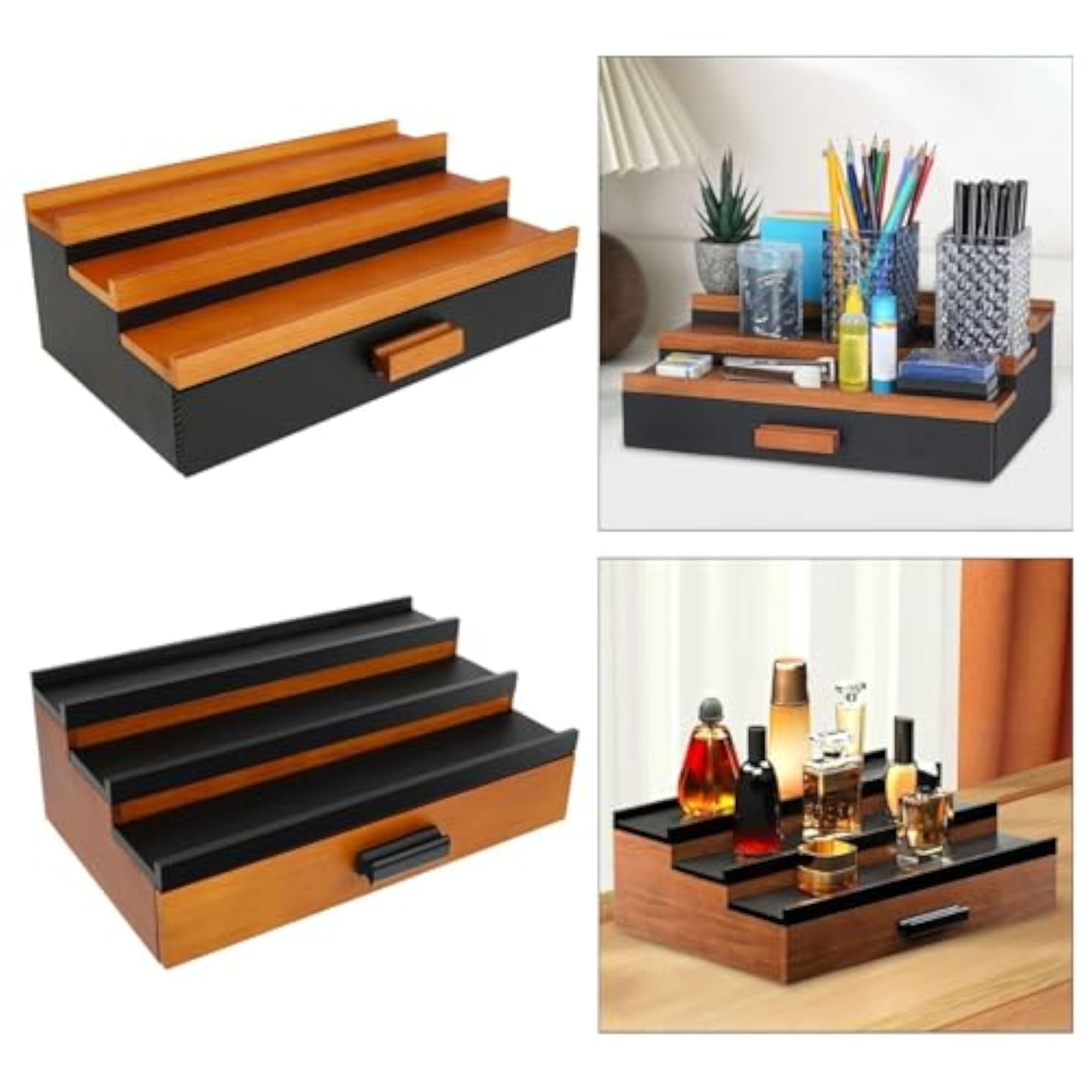 Elegant 3 Tier Makeup Organizer for Vanity Bedroom