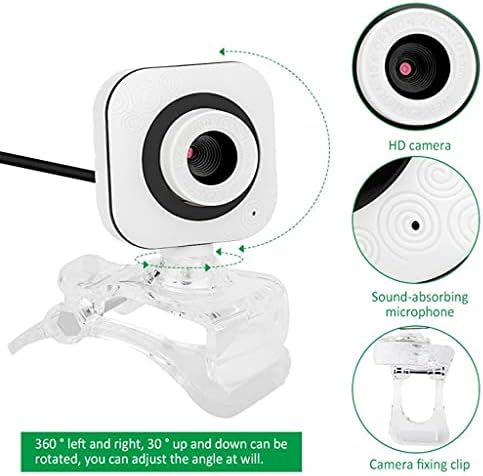 DDYYDS Rotatable Web Camera Webcams PC Computer Built-in Night LED Lights Laptop Live Broadcast Video Calling Work - 2