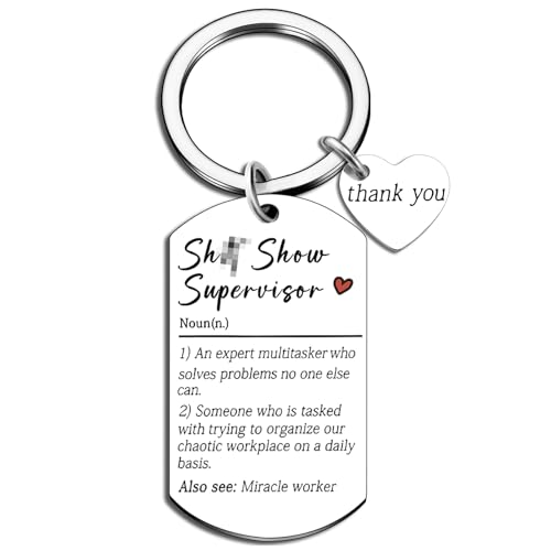 Sh Show Supervisor Keychain Funny Coworker Gifts Boss Day Supervisor