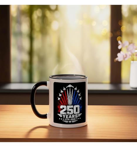 Mug cerámico 11 onzas negro y blanco miniatura 3