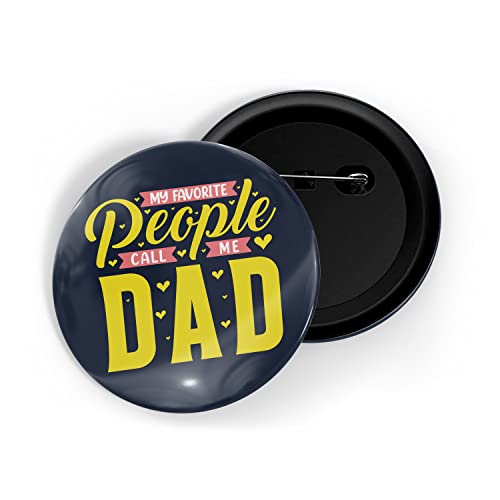 Image of dhcrafts Pin Badge Multicolor Family Glossy Finish Design Pack of 1 (58mm)