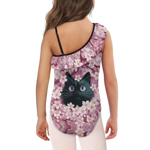 Girls One Piece Swimsuits Off Shoulder Bathing Suit for Kids Ruffled Adjustable Halter Swimwear Toddler Beachwear3