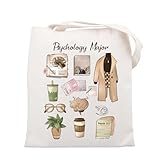 UJIMS Psychotherapist Gift Psychology Major Tote Bag Psychological Counselor Gift Mental Health Therapist Gifts (Psychology Major)