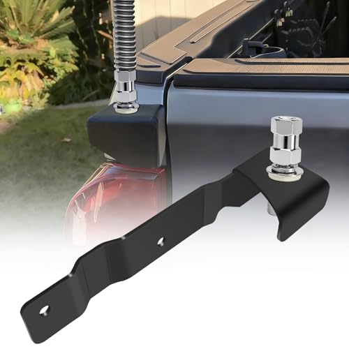 Image of Tacoma Tailgate Antenna Mount with SO-239 CB Antenna Stud Adapter Combo Kit, Tailgate CB Antenna Bracket Fits 2016-2023 3rd Gen Tacoma (Driver Side)