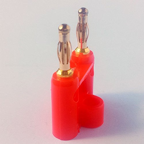 Cess Dual 2-Way Speaker Banana Male Plug Cable Connectors - Banana Dual Plug (10 Pack) #TOP2