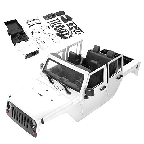 LZKW Open Car Body Shell, 1:10 Car Body Shell, for RC Car RC Toy(White)