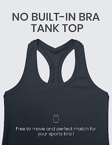 Image of CRZ YOGA Butterluxe Racerback Tank Waist Length | Yoga, Extremely Soft, Tight Fit, Scoop Neck, Sleeveless Tops for Women