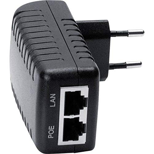 Auerswald PoE Injector 48 V - Adaptador/inyector de PoE (10 100 Mbit/s IEEE 802.3af Negro 48 V 100-240 V 50 Hz) miniatura 1