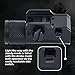 OZARK ARMAMENT 500 Lumens Sub Compact Pistol Light - LED Handgun Light - Flashlight for Pistol - Compact LED Weapon Light Pistol - Pistol Grip Flashlight Tactical - Compact Rail Light - Gun Light