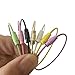 JOONOR Key Rings Wire Keychains Key Ring Loops for Hanging Luggage ID Tags, 24 Pack