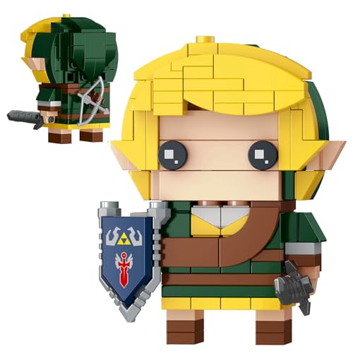 TOY PLAYER BOTW Link Figure Building Set, Link Action Figures with Master Sword and Ganondorf, Birthday Party Decorations Supplies, Gifts for 14+ Fans...