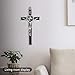 Wellcho Black Enamel Crucifix Wall Cross -Saint Benedict Metal Wall Art-7 Inch Cross Give Blessing and The Spiritual Sacred:Faith Gift for your Acquaintances