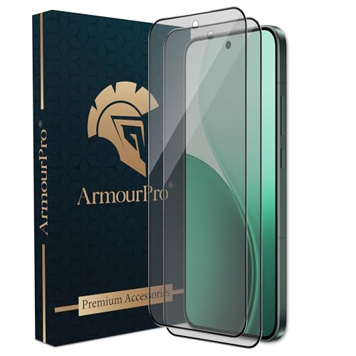 Image of ArmourPro Anti-Glare Matte Tempered Glass for Oppo Reno 14, Reno 13, Pack of 2, Anti Fingerprint Screen Protector, 9H Scratch Resistant, Smooth Touch, Full Edge to Edge Coverage