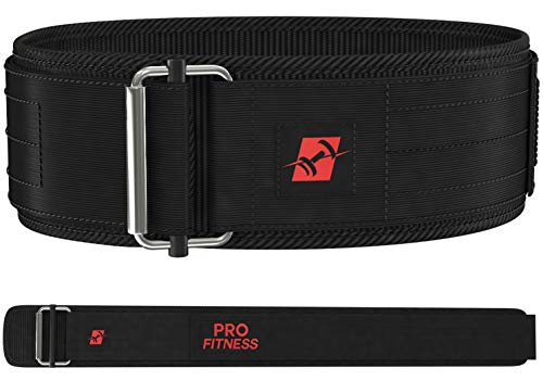 ProFitness Weight Lifting Belt for Women (Small, Black/Red)