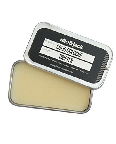 Drifter Men's Solid Cologne by ulio&jack .5oz Travel Friendly Tin