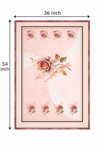 Image of AAZEEM Printed Tablecloth Soft Feel Table Cover 4-6 Seater,Table Cover,Dining Table Cover, Table Linen,Dining Table Chair Cover,Dining Table Cover 6 Seater|Cream|36 X 54 Inches