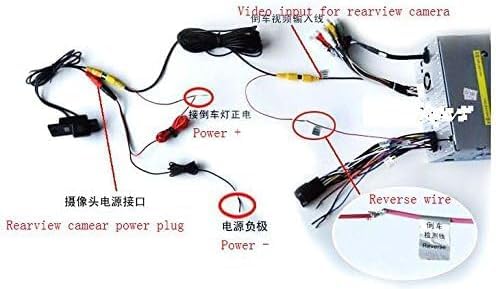 Image of Backup Camera for Select Honda Accord Odyssey Pilot Civic, Rear View Reverse Camera for Acura TL TSX MDX RL License Plate Light Lens Mounting