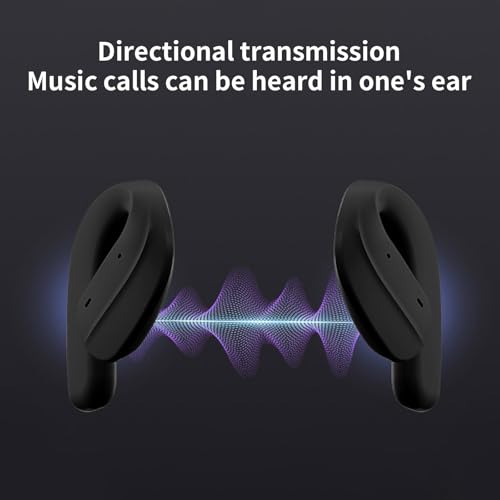 Image of H585 OWS Open Ear Wireless Earbuds | ENC Mic for Crystal-Clear Calls | 30hr Playtime with Type-C Fast Charging | BT5.4 Gaming Bluetooth Earphones | Touch Control Sports Headphone.(Black)