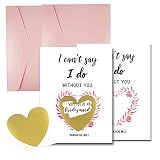ZCMY I Can't Say Do Without You- Bridal Party Proposal Wedding Card,Bridesmaid Request,Bridesmaid Gi