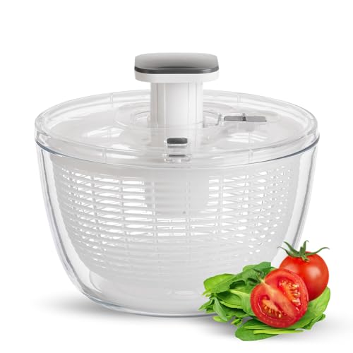 JARELLI 6.3QT Glass Salad Spinner