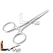 LAJA Imports Stainless Steel Hemostat, Straight Serrated Jaws, Ratchet Lock, 3-1/2