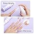 Gellen 2 Pack 60ML Solid Gel Nail Glue Remover Spray For Press-on Nails, Nail-friendly Glue-off Remover for Artificial False Acrylic Nails, Acetone Free Nail Glue Debonder with Stick