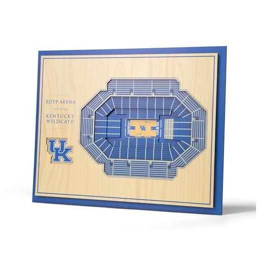 YouTheFan NCAA Kentucky Wildcats 5-Layer StadiumView 3D Wall Art - Rupp Arena