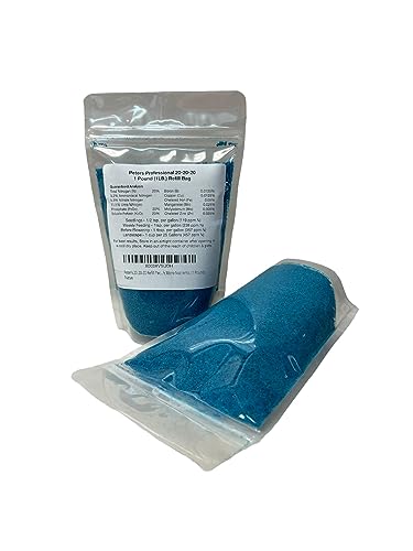 Peters 20-20-20 Refill Packs. General Purpose Water Soluble Fertilizer with Micro Nutrients. (1 Pound)