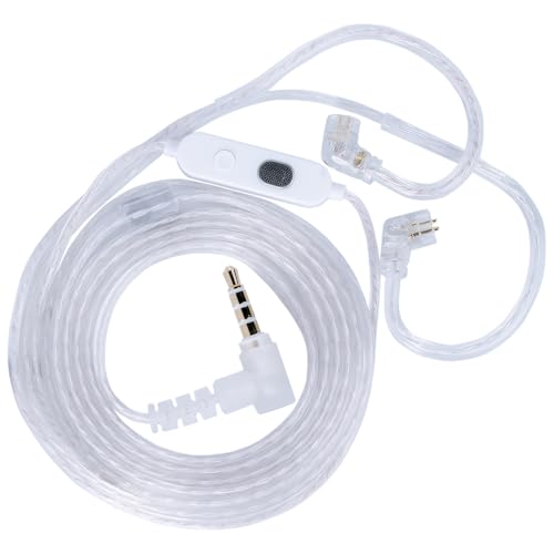 Image of KZ-M2 Dual Mic Silver-Plated Upgrade Cable with Professional-Grade Dual Microphone Array for Full-Frequency Ultra-HD Voice, Compatible with KZ C Pin Series in-Ear Headphones (3.5mm)