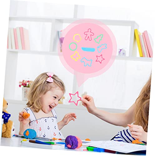 Clay Dough Chocolate Tools 45Pcs Color Clay Mold Stencils For Tools For For Molds For Playset Kit Accessories Tools 'S Clay Plastic Mold Cartoon Mould Chocolate Cookie #TOP3