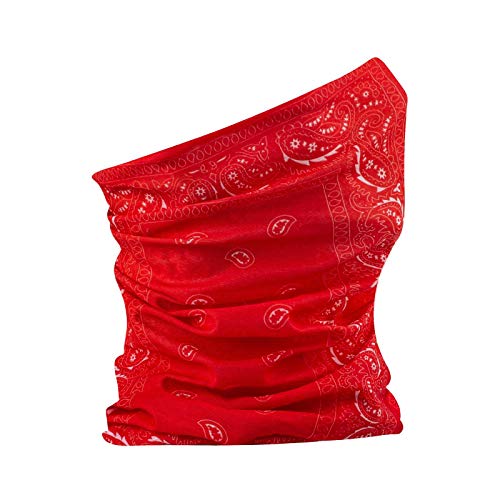 Pasamontañas para adultos con cuello de redecilla, pañuelo liso de cachemira, funda de viaje, Cachemira roja, Talla única
