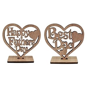 Happy Father’s Day Gift Houten Tafel Centerpieces Tafel Topper Teken Thuis voor Papa Verjaardagsfeest Decoraties Stijl 2, Vaderdag Geschenken
