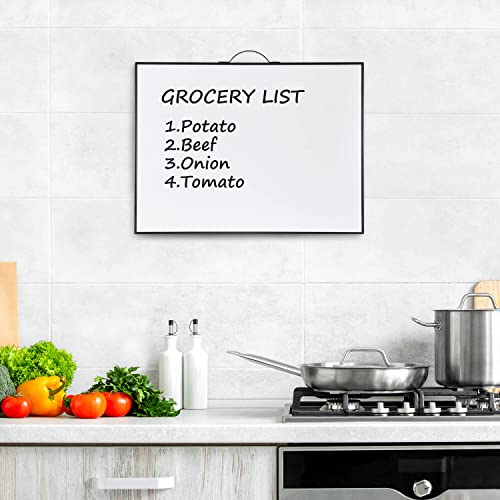 Image of TSJ OFFICE Small White Board - 12 X 16 Inches Portable Aluminum Frame Magnetic Dry Erase Board with Holder, to Do List Notepad for Office, Home, School