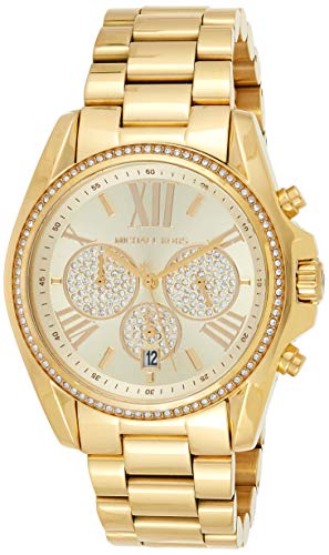 Relógio feminino Michael Kors Bradshaw Pav dourado MK6538