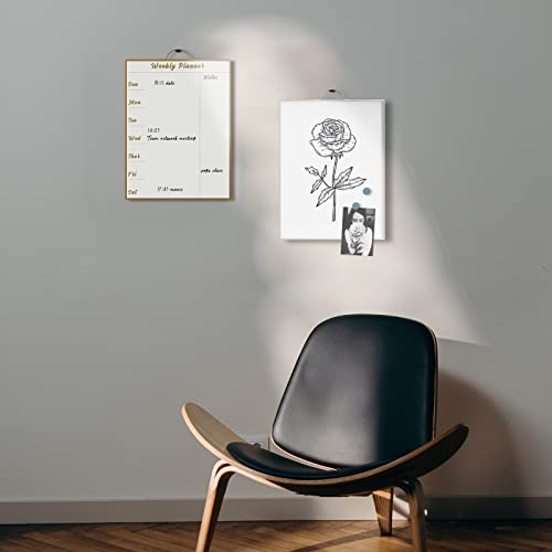Towon White Board For Wall Small, Gold Framed Whiteboard For Wall, Wall Calendar Whiteboard/Bulletin Board, Magnetic Dry Erase Board For Home, School Office Décor, 2 Pack, 12 X 16 Inches #TOP5