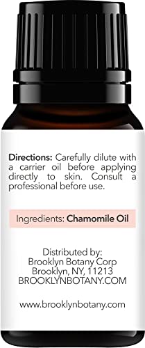 Brooklyn Botany Chamomile Essential Oil – 100% Pure And Natural Therapeutic Grade Essential Oil - Chamomile Oil For Aromatherapy And Diffuser – 0.33 Fl Oz #TOP2