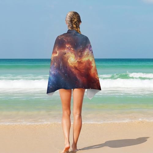 Serviette de plage cosmique 130x80cm compacte et ultra absorbante - 5