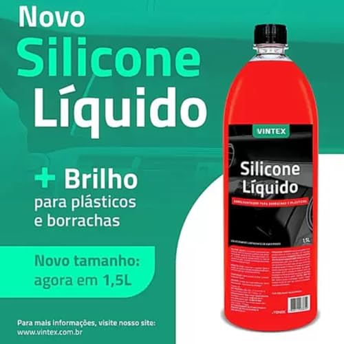 Silicone Líquido 1,5 L Vintex Abrilhantador De Superficies Plasticas De Todo o Veiculo