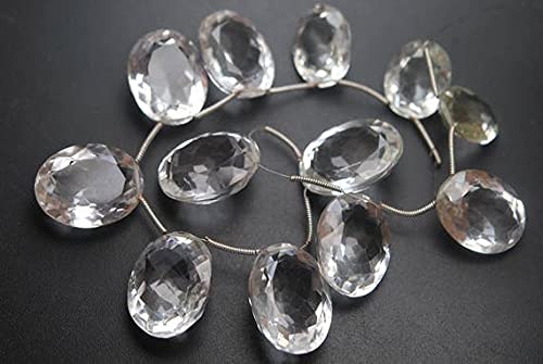 Fil de cristal de roche briolette ovale 16-22mm pour offrir un kit de création de joaillerie