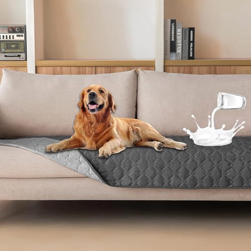 Opiniones de Cubre salas economicas disponible en línea. 50 LHChan Funda de Sofá Impermeable, Cubre Sillones para Mascotas, Protector Sillon Sala de Tela Reversible, 30x50in, Apto para Niños y Perros, Couch Cover, Lavable a Máquina